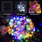 Premium Waterproof Solar LED Sakura Fairy String Lights