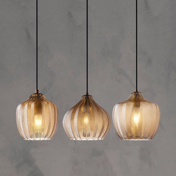 Nordic Wavy Glass Pendant Lamp