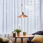 Scalloped Cement Pendant Light