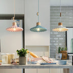 Scalloped Cement Pendant Light