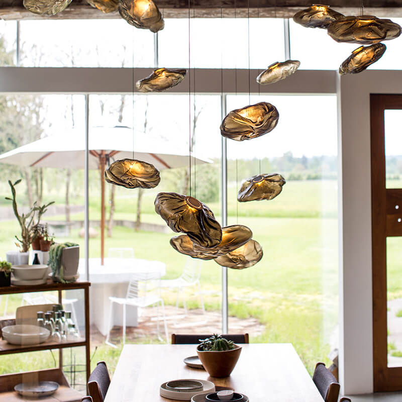 Contemporary Cloud Glass Pendant Light