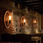 Vintage Hemp Rope 1-Light Wall Sconce