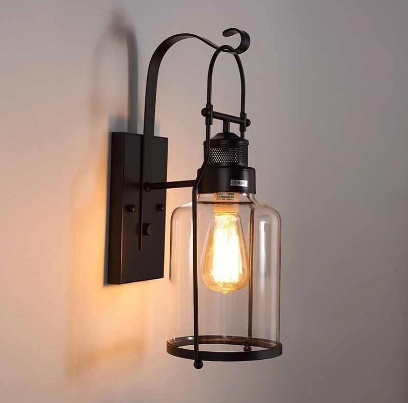 Premium Vintage 1-Light Wall Lantern Sconce