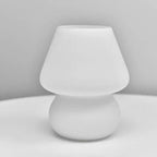 Vintage Glass Mushroom LED Table Lamp - 1-Light Night Light