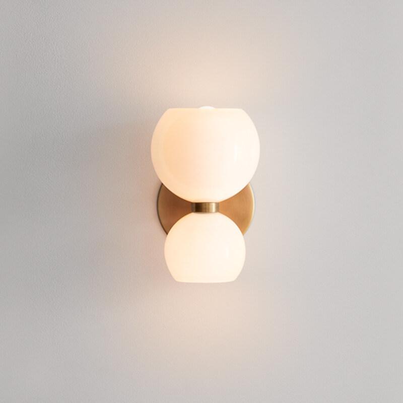 Contemporary 2-Light Bowl Sconce