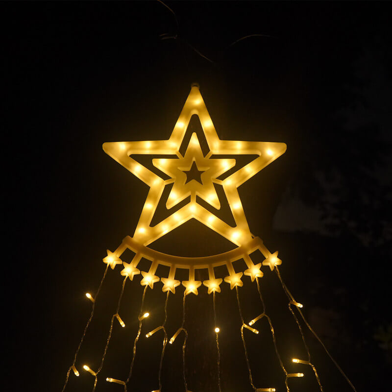 Premium LED Meteor Shower String Lights - Star Waterfall