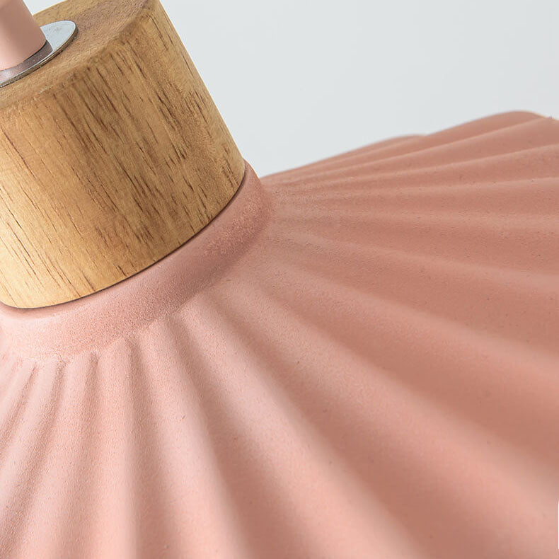Scalloped Cement Pendant Light
