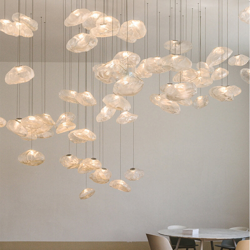 Contemporary Cloud Glass Pendant Light