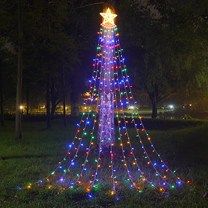 Premium LED Meteor Shower String Lights - Star Waterfall