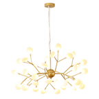 Premium LED Firefly Chandelier with Modern Metal Branch Design - Available in 27 or 36 Lights