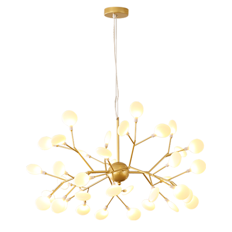 Premium LED Firefly Chandelier with Modern Metal Branch Design - Available in 27 or 36 Lights