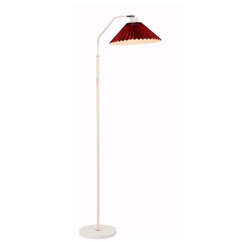 Elegant Minimalist Pleated Fabric Floor Lamp with Single Light