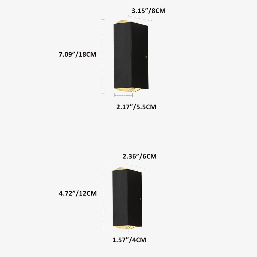 Rectangular LED Outdoor Wall Light