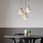 White Cement Tapered Pendant