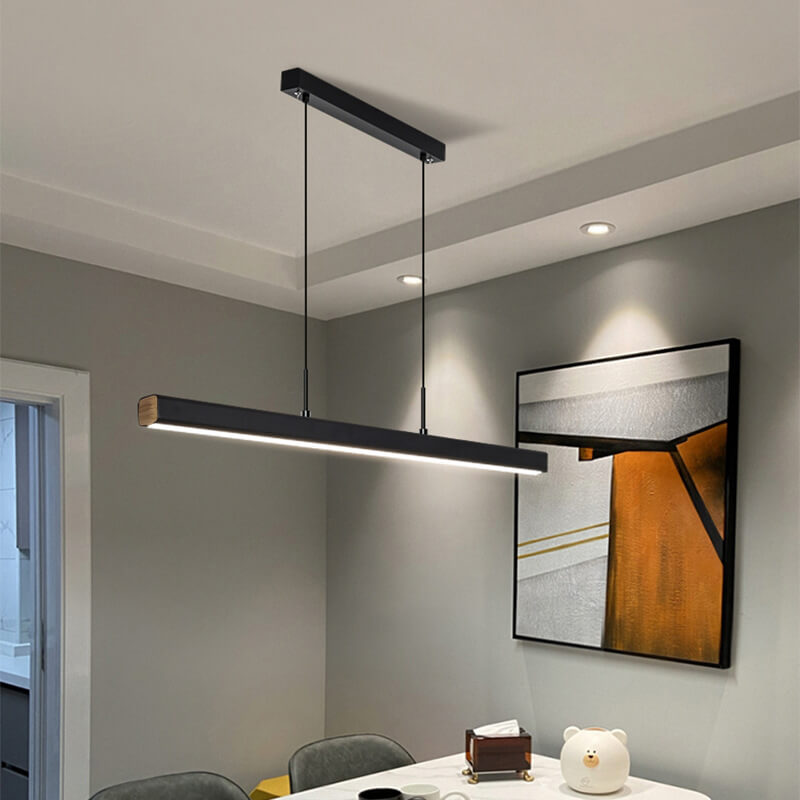 Sleek Minimalist Long LED Pendant Light