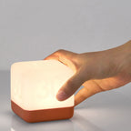 USB Rechargeable LED Magic Cube Turn Timer Night Light Table Lamp