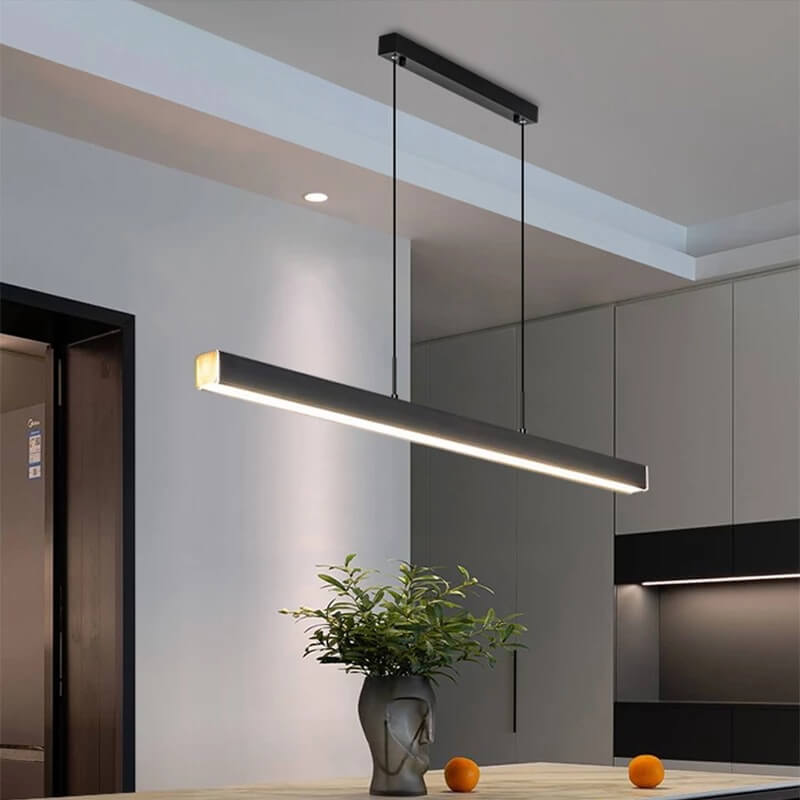 Sleek Minimalist Long LED Pendant Light