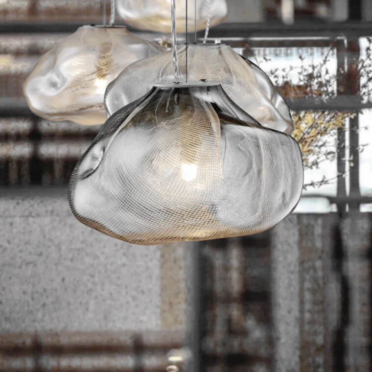 Contemporary Cloud Glass Pendant Light