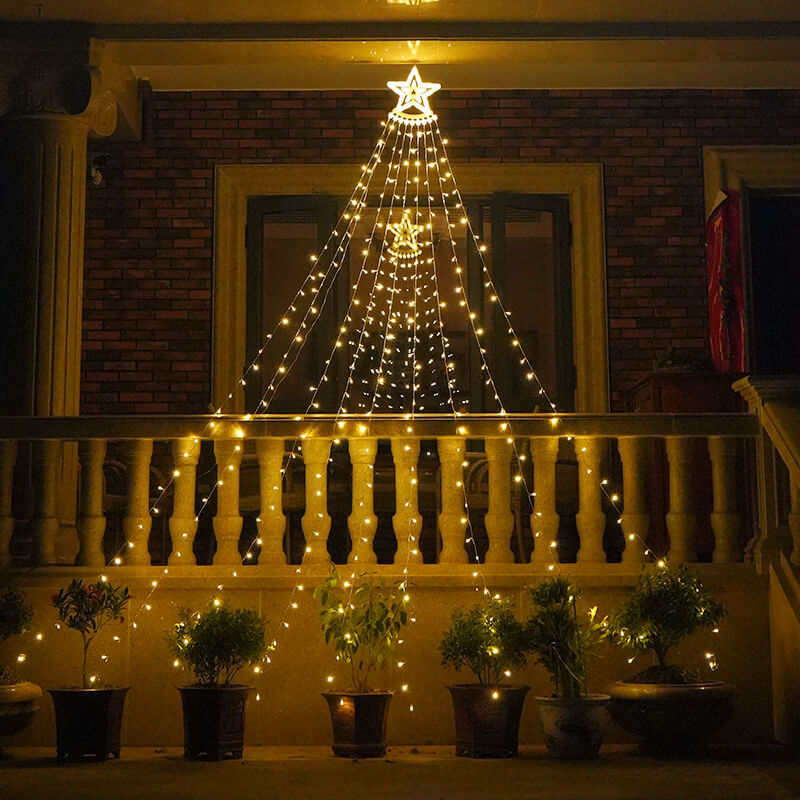 Premium LED Meteor Shower String Lights - Star Waterfall