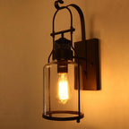Premium Vintage 1-Light Wall Lantern Sconce