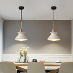 White Cement Tapered Pendant