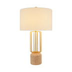 Nordic Style Geometric Metal Cage LED Table Lamp - Eye-Care Design