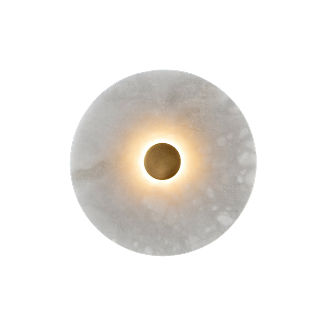 Nordic Luxury Round Natural Marble Wall Light