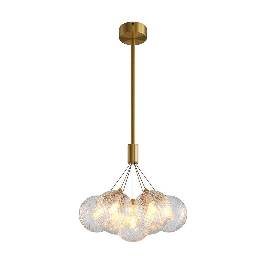 Minimalist Copper Bubble Chandelier - Modern Ceiling Light