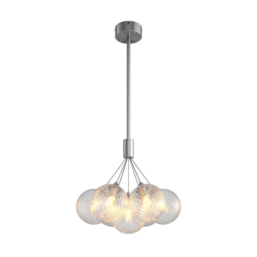 Minimalist Copper Bubble Chandelier - Modern Ceiling Light
