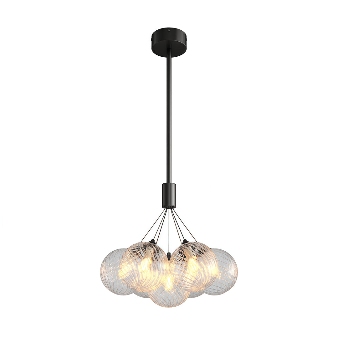 Minimalist Copper Bubble Chandelier - Modern Ceiling Light