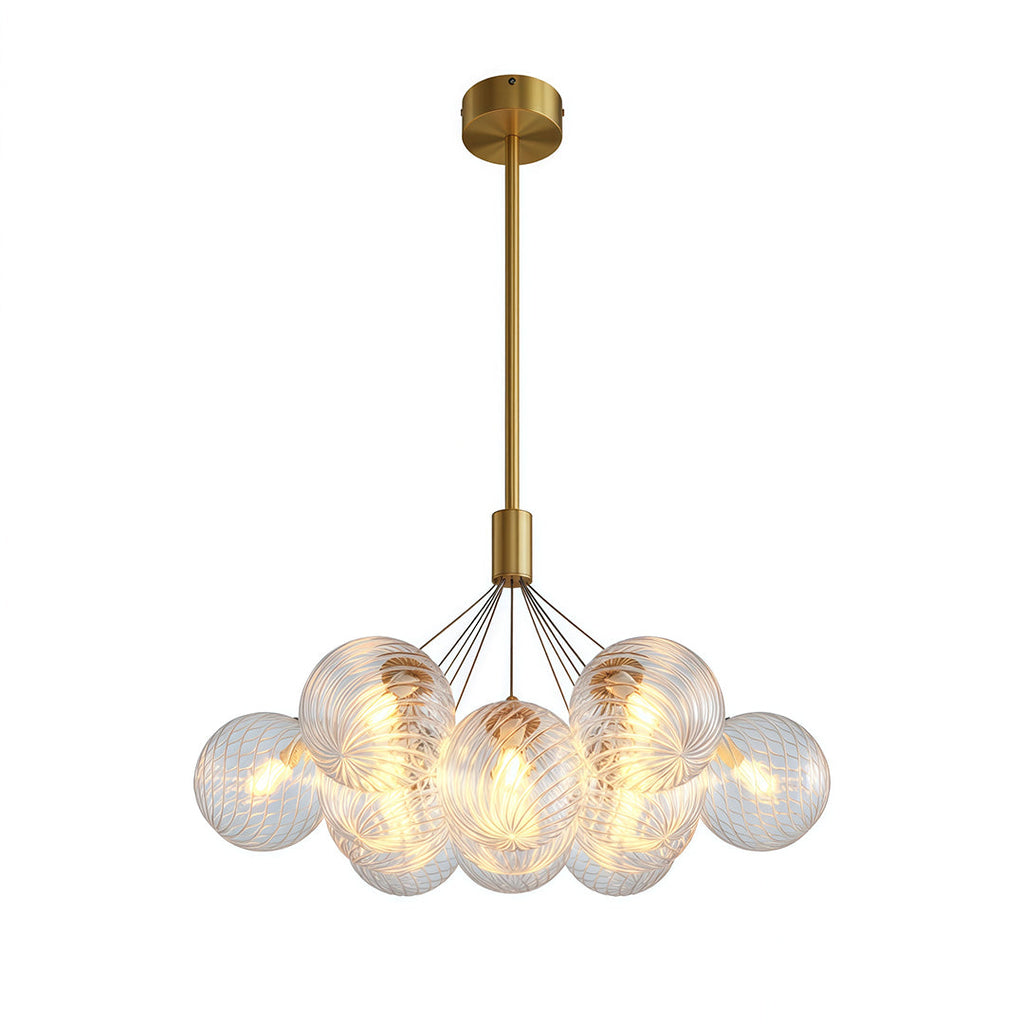 Minimalist Copper Bubble Chandelier - Modern Ceiling Light
