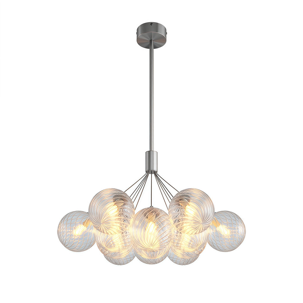 Minimalist Copper Bubble Chandelier - Modern Ceiling Light