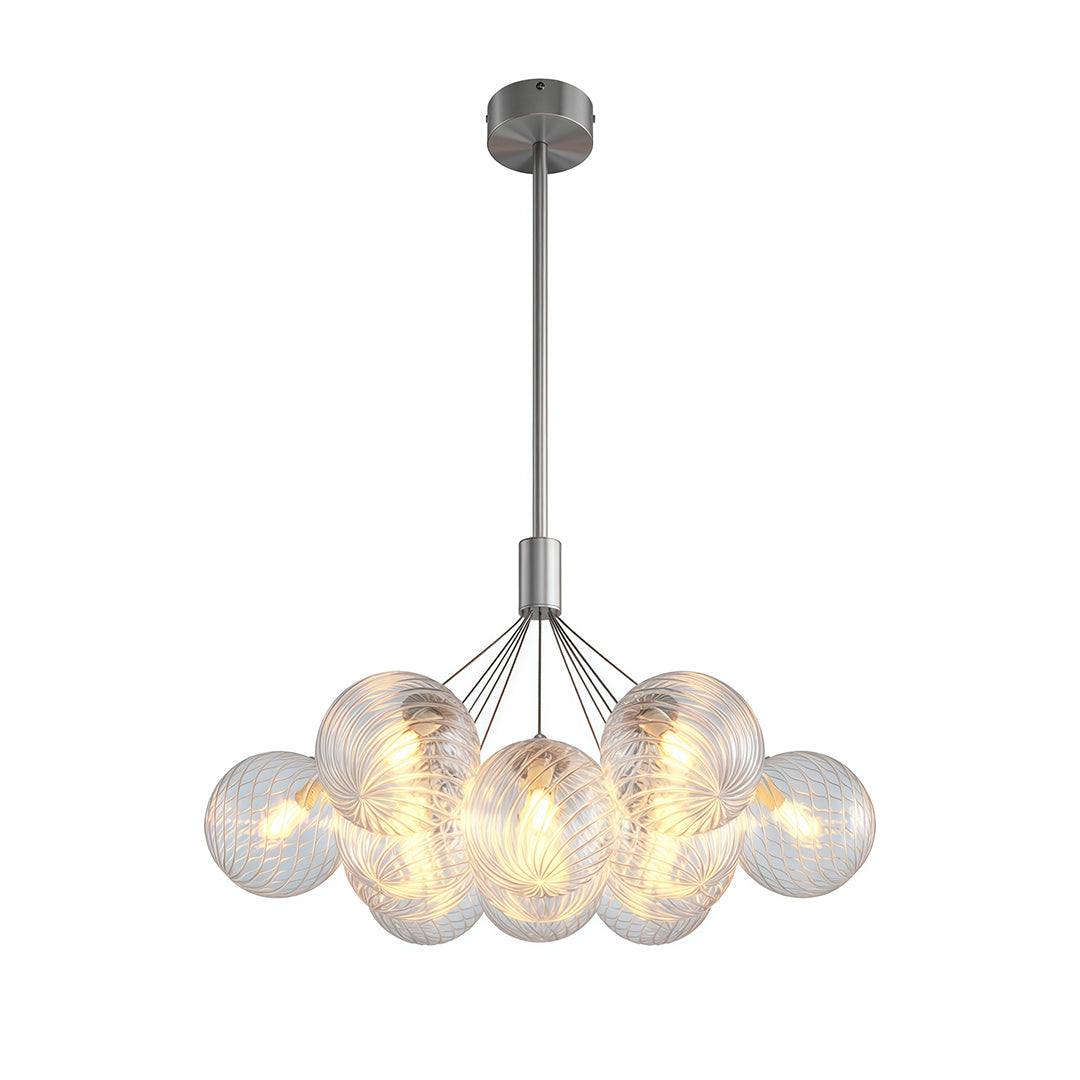 Minimalist Copper Bubble Chandelier - Modern Ceiling Light