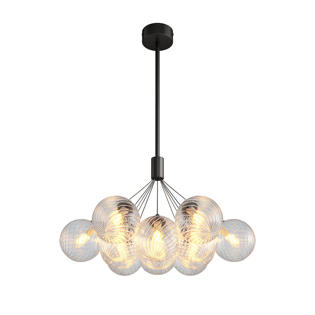 Minimalist Copper Bubble Chandelier - Modern Ceiling Light