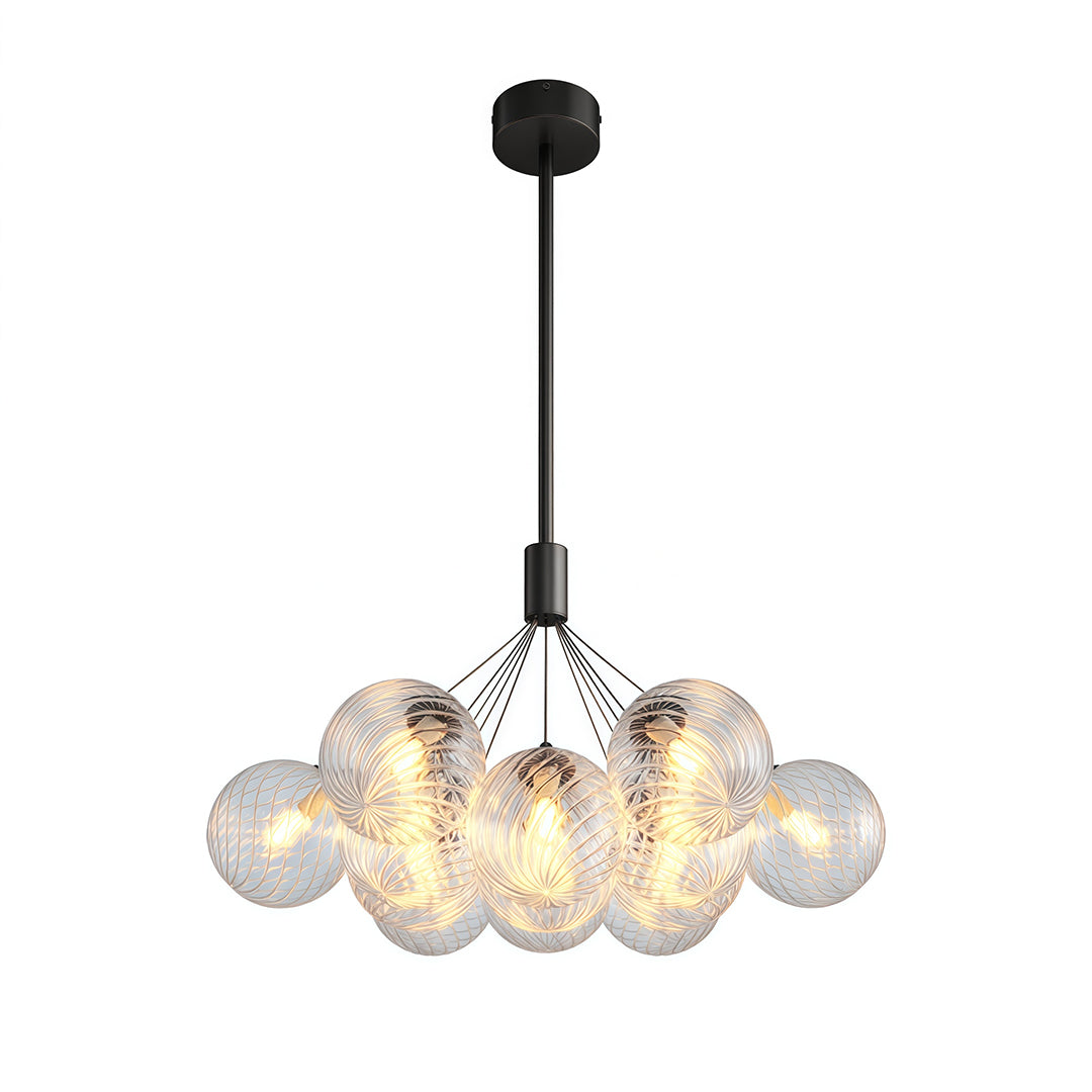 Minimalist Copper Bubble Chandelier - Modern Ceiling Light