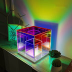 RGB Acrylic Rubik's Cube LED Table Lamp