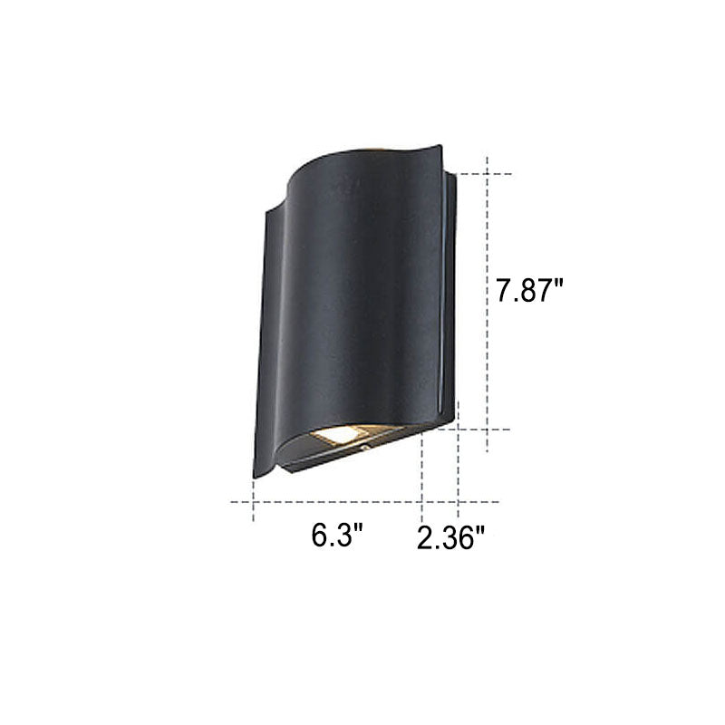 Contemporary Waterproof LED Outdoor Wall Sconce