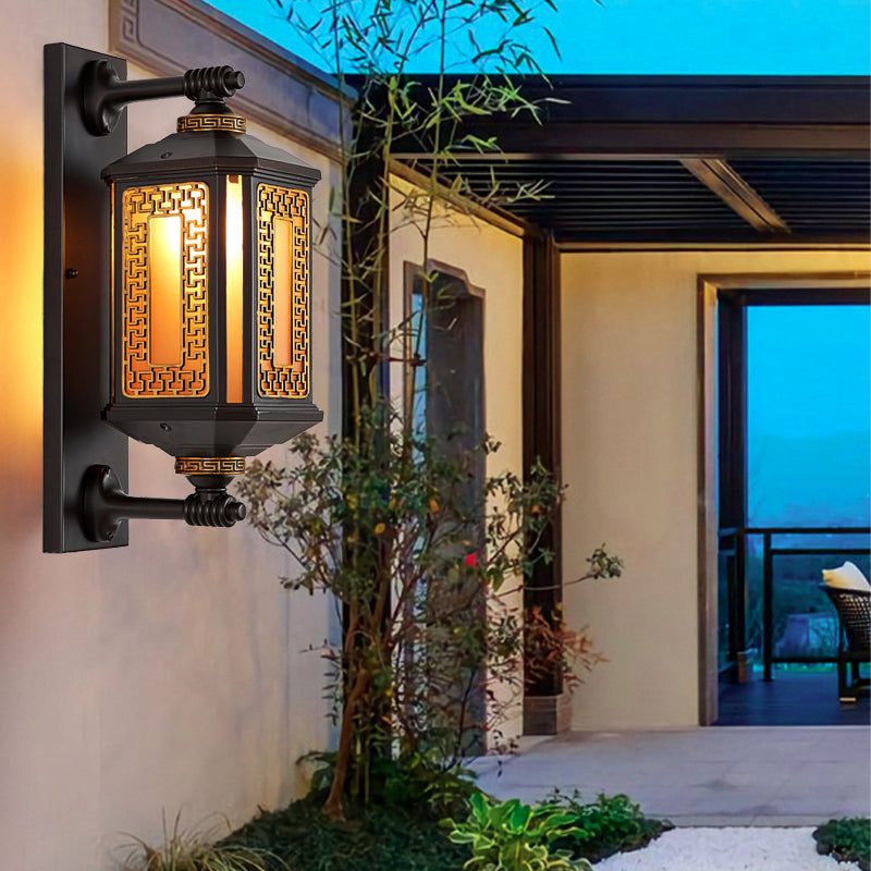 Premium Waterproof Aluminum and Glass Wall Sconce Lamp