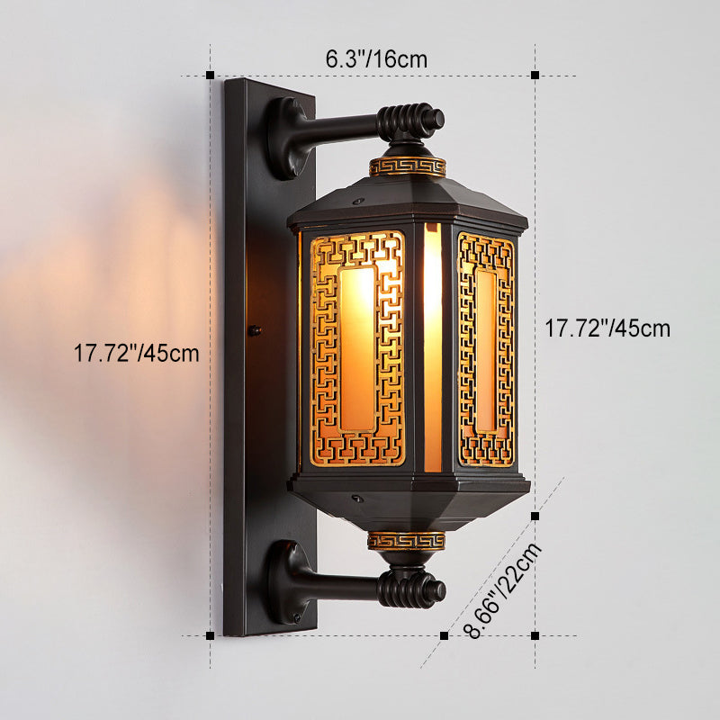 Premium Waterproof Aluminum and Glass Wall Sconce Lamp