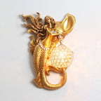 Mermaid Resin Crystal Wall Sconce
