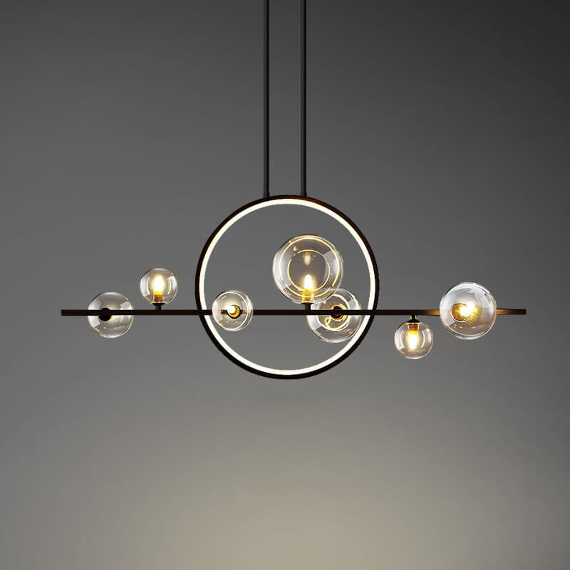 Contemporary Glass Bubble Chandelier - 7/10 Light Design