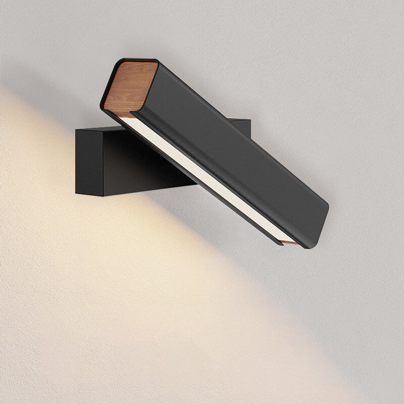 Rotatable LED Aluminum & Wood Sconce