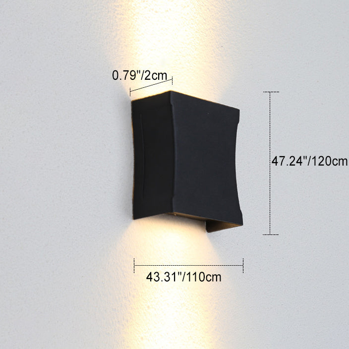 Premium Waterproof LED Square Outdoor Wall Sconce