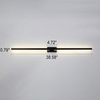Black Linear LED Nordic Mirror Sconce