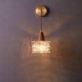 Japanese Walnut & Copper 1-Light Wall Sconce