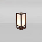 Premium Rectangular Parchment Wood Floor Lamp - 1-Light Design for Entertainment Spaces