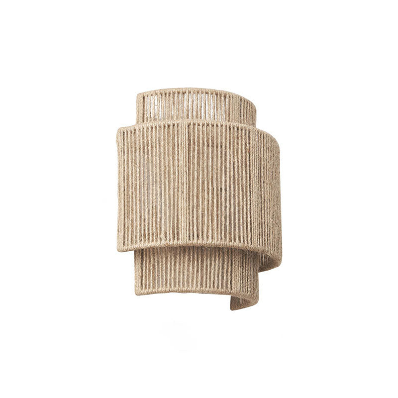 Japanese Rope-Woven 1-Light Wall Sconce