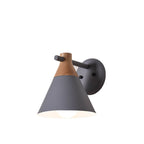 Nordic Wood Macaron Wall Sconce