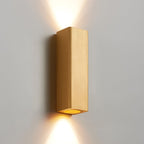 Brushed Aluminum Rectangular LED Sconce