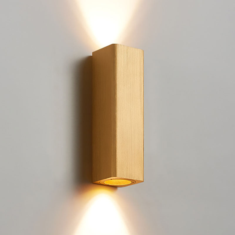 Brushed Aluminum Rectangular LED Sconce